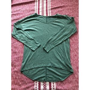 NWT Kids Old Navy Green Long Sleeve Relaxed Top Cotton Blend XXL Round Neck